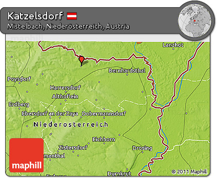 Physical 3D Map of Katzelsdorf