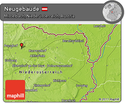 Physical 3D Map of Neugebäude