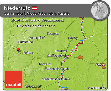Physical 3D Map of Niedersulz