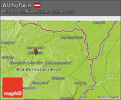 Physical 3D Map of Althöflein