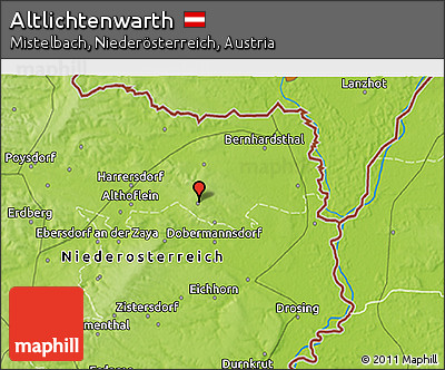 Physical 3D Map of Altlichtenwarth