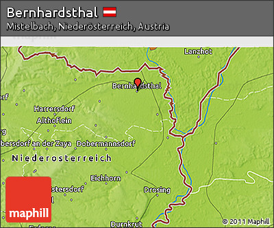 Physical 3D Map of Bernhardsthal