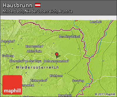 Physical 3D Map of Hausbrunn