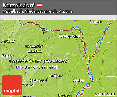 Physical 3D Map of Katzelsdorf