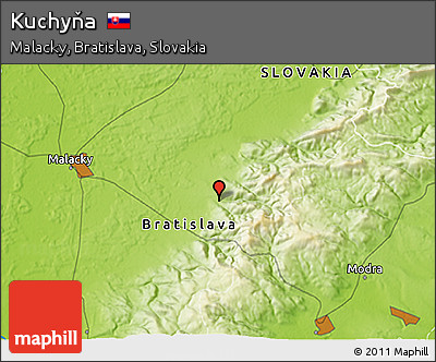 Physical 3D Map of Kuchyňa