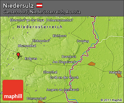 Physical 3D Map of Niedersulz