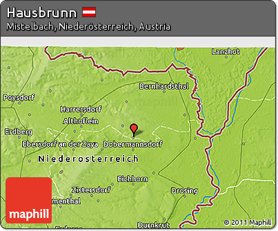 Physical 3D Map of Hausbrunn