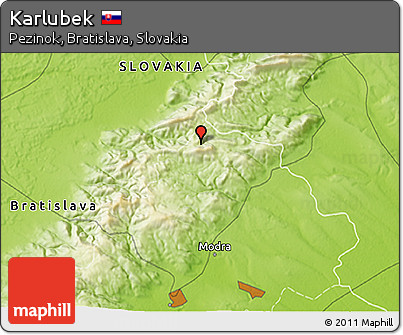 Physical 3D Map of Karlubek