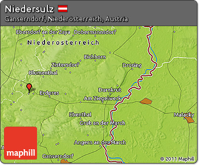 Physical 3D Map of Niedersulz