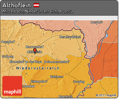 Political 3D Map of Althöflein