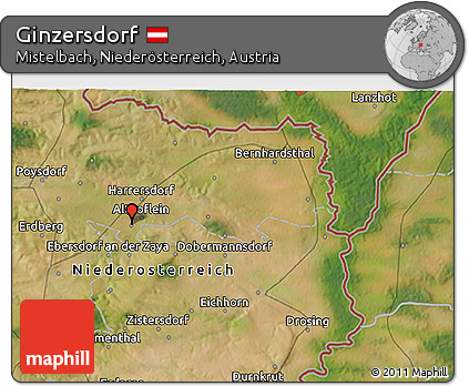 Satellite 3D Map of Ginzersdorf