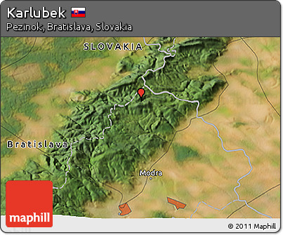 Satellite 3D Map of Karlubek