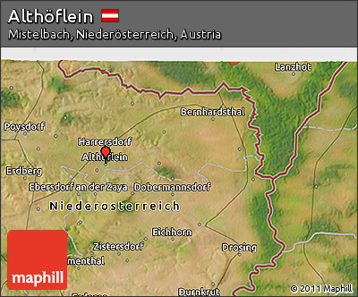 Satellite 3D Map of Althöflein