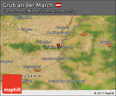 Satellite 3D Map of Grub An Der March