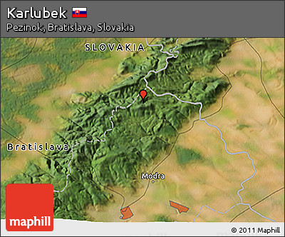 Satellite 3D Map of Karlubek