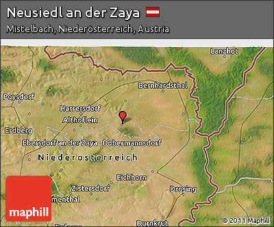 Satellite 3D Map of Neusiedl An Der Zaya