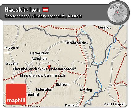 Shaded Relief 3D Map of Hauskirchen