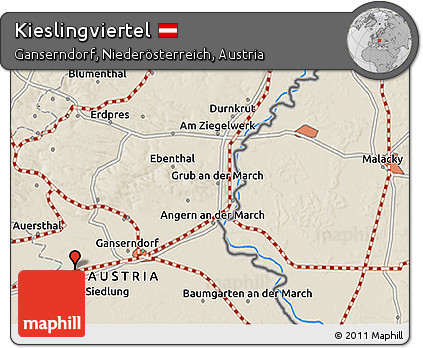 Shaded Relief 3D Map of Kieslingviertel