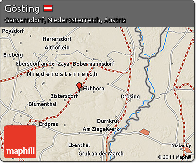 Shaded Relief 3D Map of Gösting
