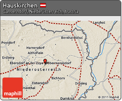 Shaded Relief 3D Map of Hauskirchen