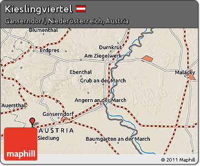 Shaded Relief 3D Map of Kieslingviertel