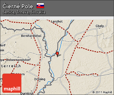 Shaded Relief 3D Map of Čierné Pole