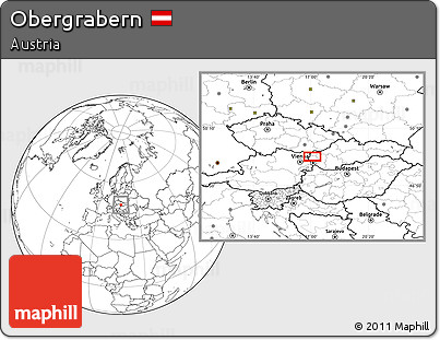 Blank Location Map of Obergrabern