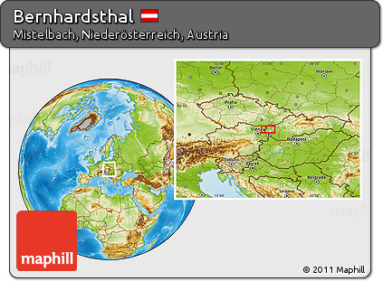 Physical Location Map of Bernhardsthal