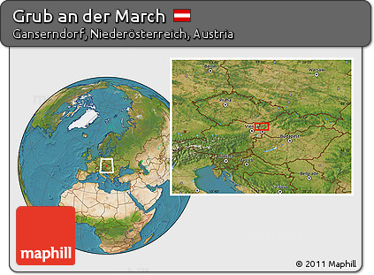 Satellite Location Map of Grub An Der March