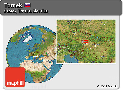 Satellite Location Map of Tomek