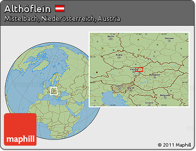 Savanna Style Location Map of Althöflein