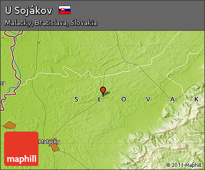 Physical Map of U Sojákov