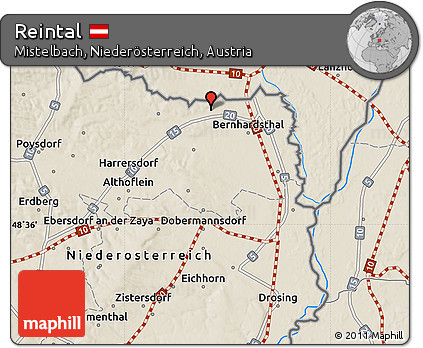Shaded Relief Map of Reintal