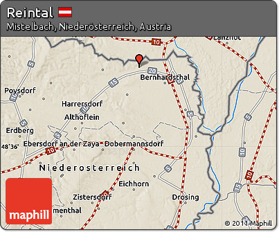 Shaded Relief Map of Reintal