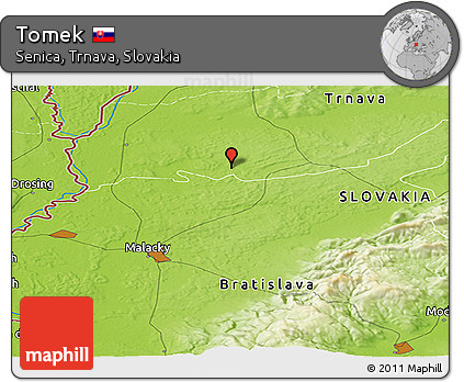 Physical Panoramic Map of Tomek