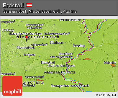 Physical Panoramic Map of Erdstall