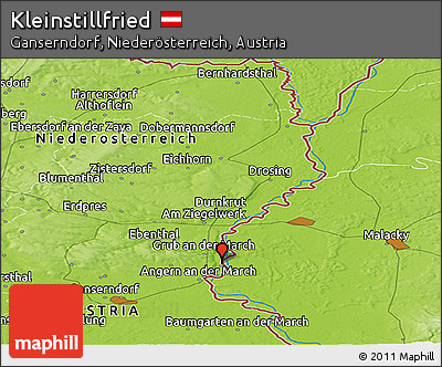 Physical Panoramic Map of Kleinstillfried