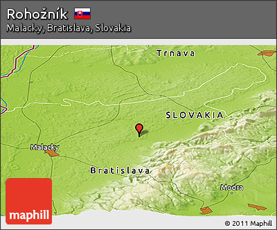 Physical Panoramic Map of Rohožník