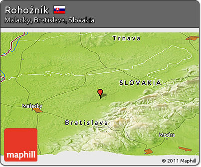 Physical Panoramic Map of Rohožník
