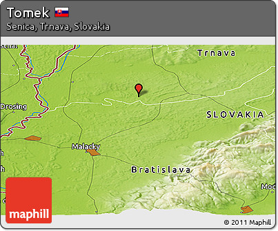 Physical Panoramic Map of Tomek