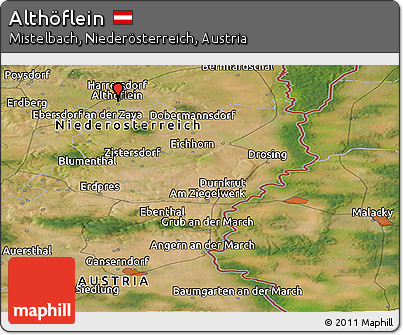 Satellite Panoramic Map of Althöflein