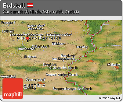 Satellite Panoramic Map of Erdstall