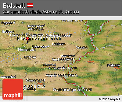 Satellite Panoramic Map of Erdstall