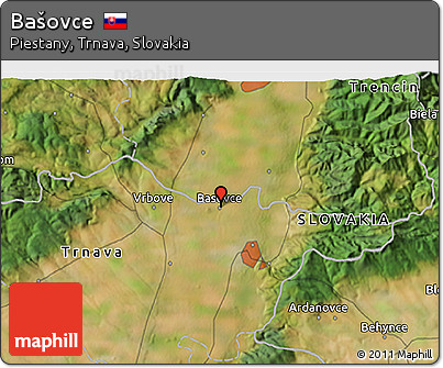 Satellite 3D Map of Bašovce