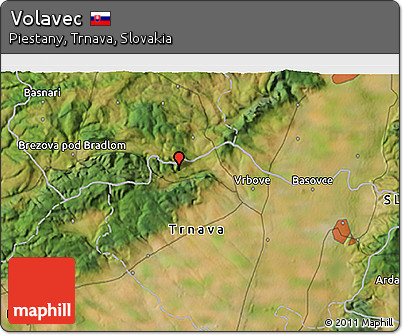 Satellite 3D Map of Volavec