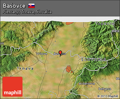 Satellite 3D Map of Bašovce