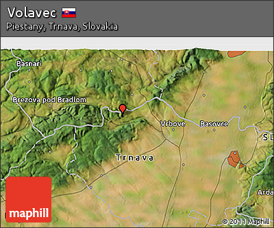 Satellite 3D Map of Volavec