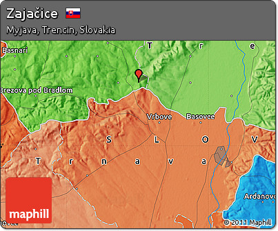 Political Map of Zajačice