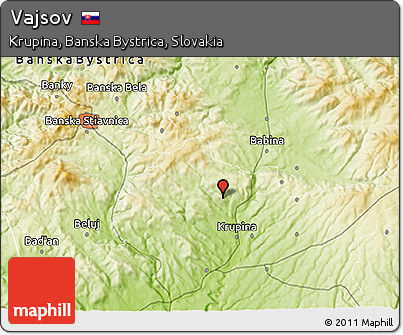 Physical 3D Map of Vajsov