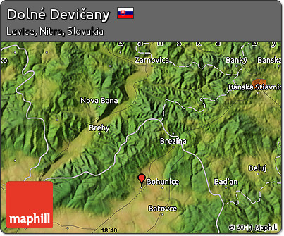 Satellite Map of Dolné Devičany